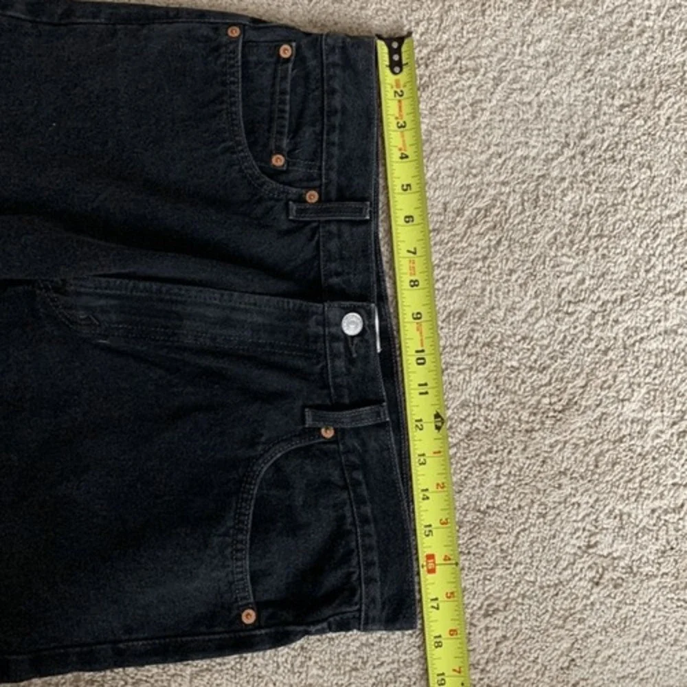 Levi's 505 Black Jeans Vintage Regular Fit mens‎ size 36 x 34